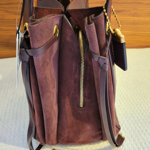 ❤️SOLD❤️ Coach Harmony Hobo Mixed Leather Suede - Picture 8 of 16